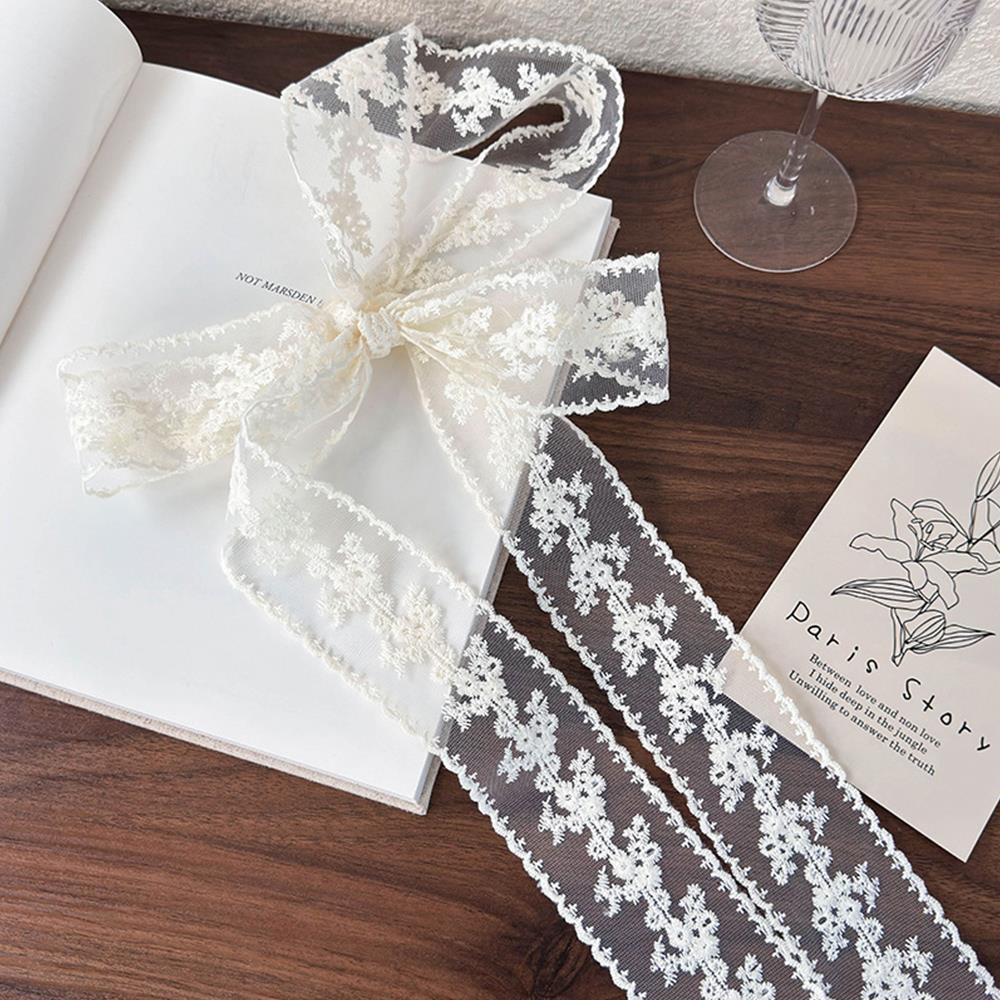 Elegant Lace Scarf Bow Necklac - đánh giá và giá Lace Ribbon Trim