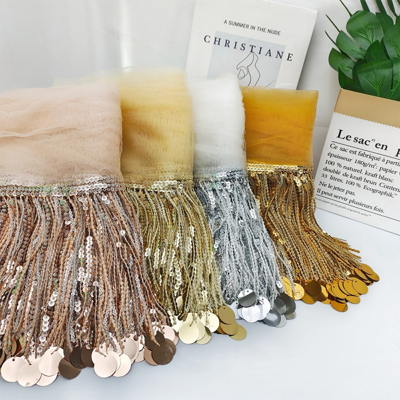 10 Yards Sequins Tassel Lace T - đánh giá và giá Tassel Fringe Trim