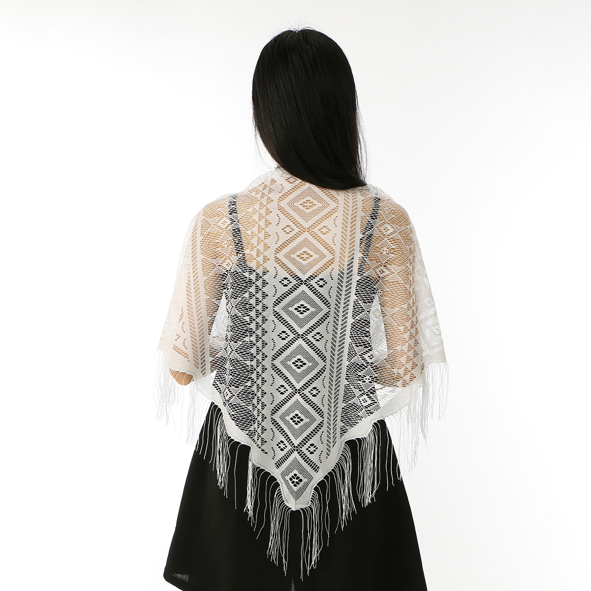 Fashion Lace Embroidery Triang - đánh giá và giá Tassel Fringe Trim