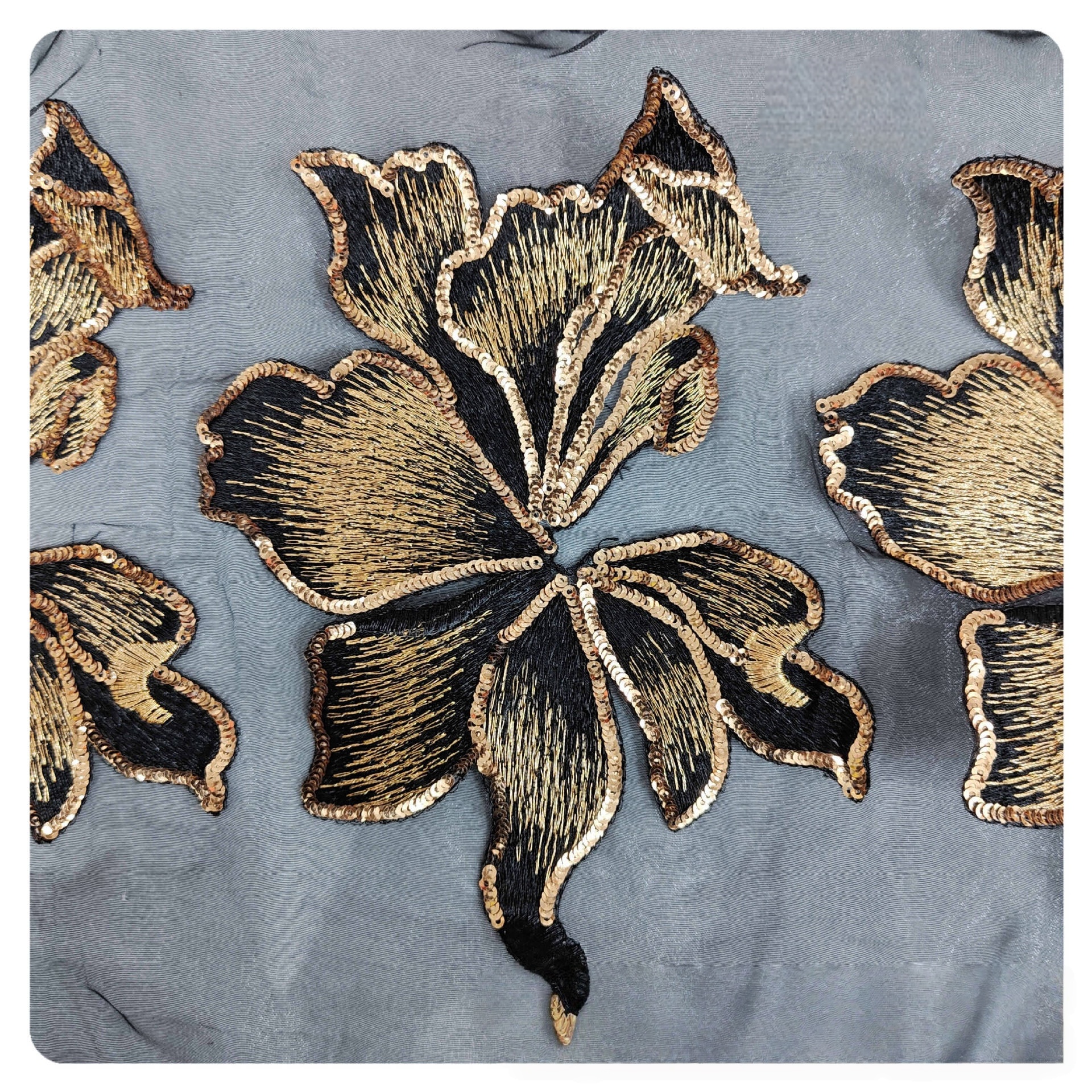 Organza Embroidery Applique Pa - đánh giá và giá Craft Embellishments