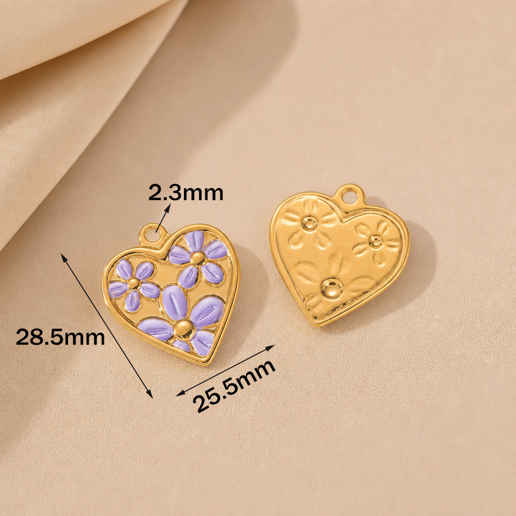 2pcs Stainless Steel Enamel He - đánh giá và giá Embellishment Crafts
