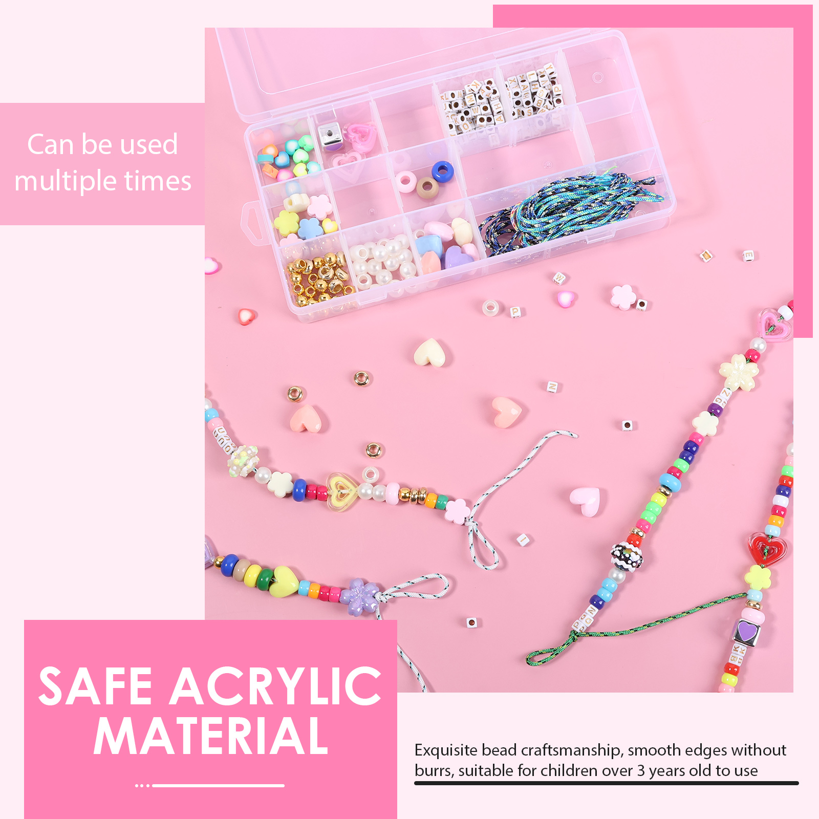 421PCS Beaded Keychain Making  - đánh giá và giá Embellishment Crafts