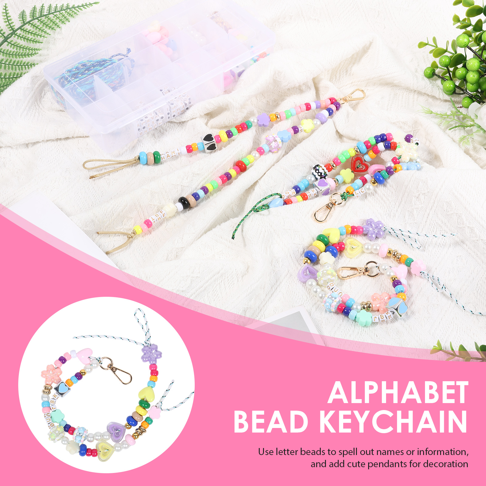421PCS Beaded Keychain Making  - đánh giá và giá Embellishment Crafts