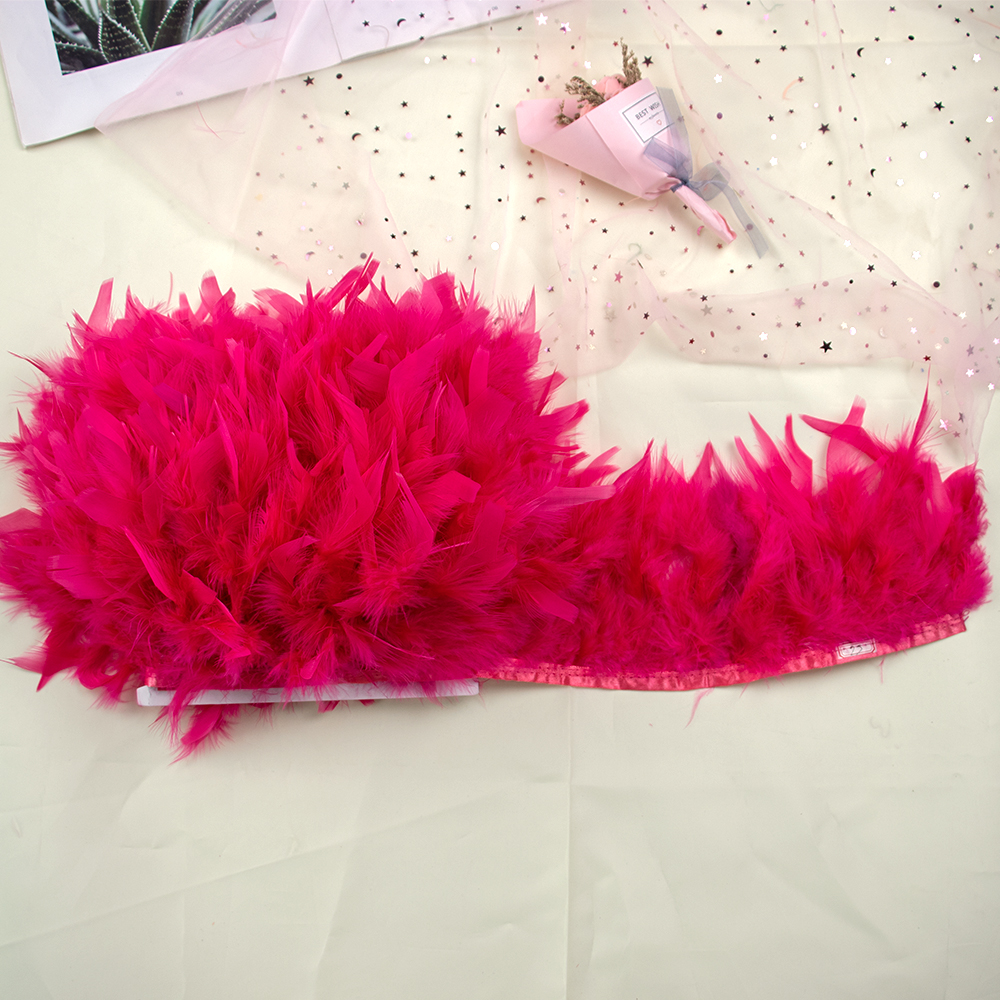 1M Natural Turkey Feathers Tri - đánh giá và giá Feather Trim Marabou