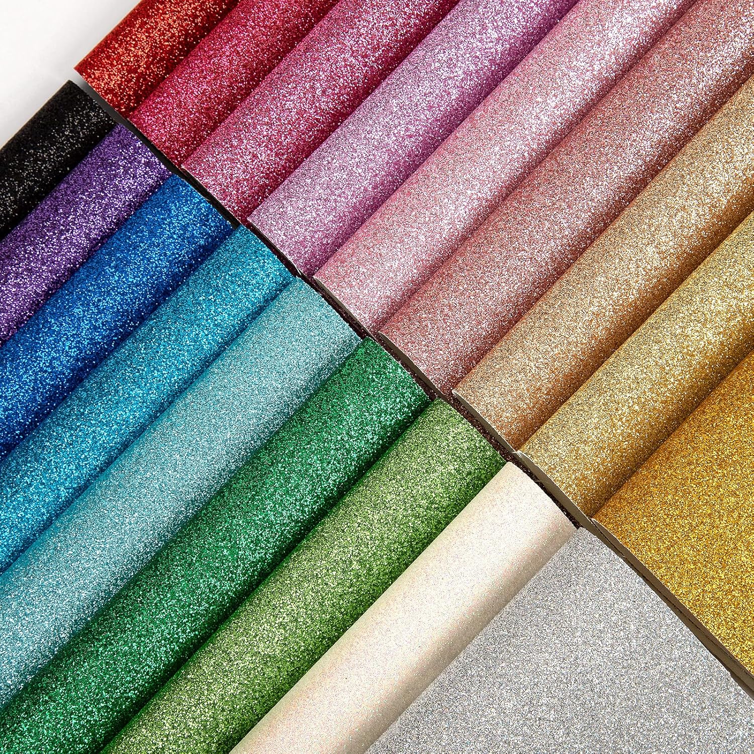 Sparkly Glitter Shiny Fabric S - đánh giá và giá Glitter Vinyl Roll