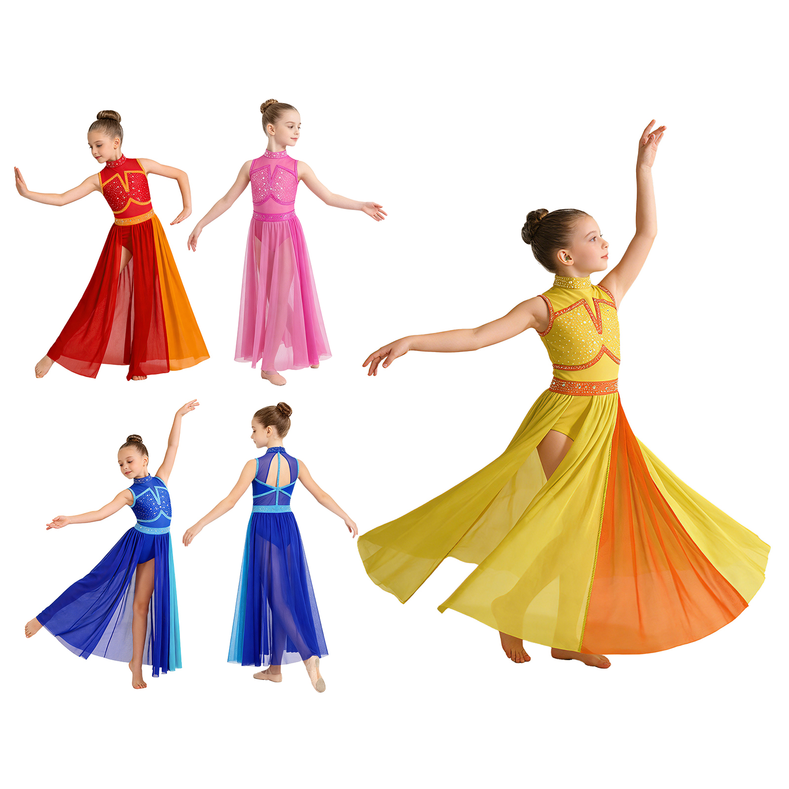 Kids Girls Modern Lyrical Danc - đánh giá và giá Rhinestone Banding Trim