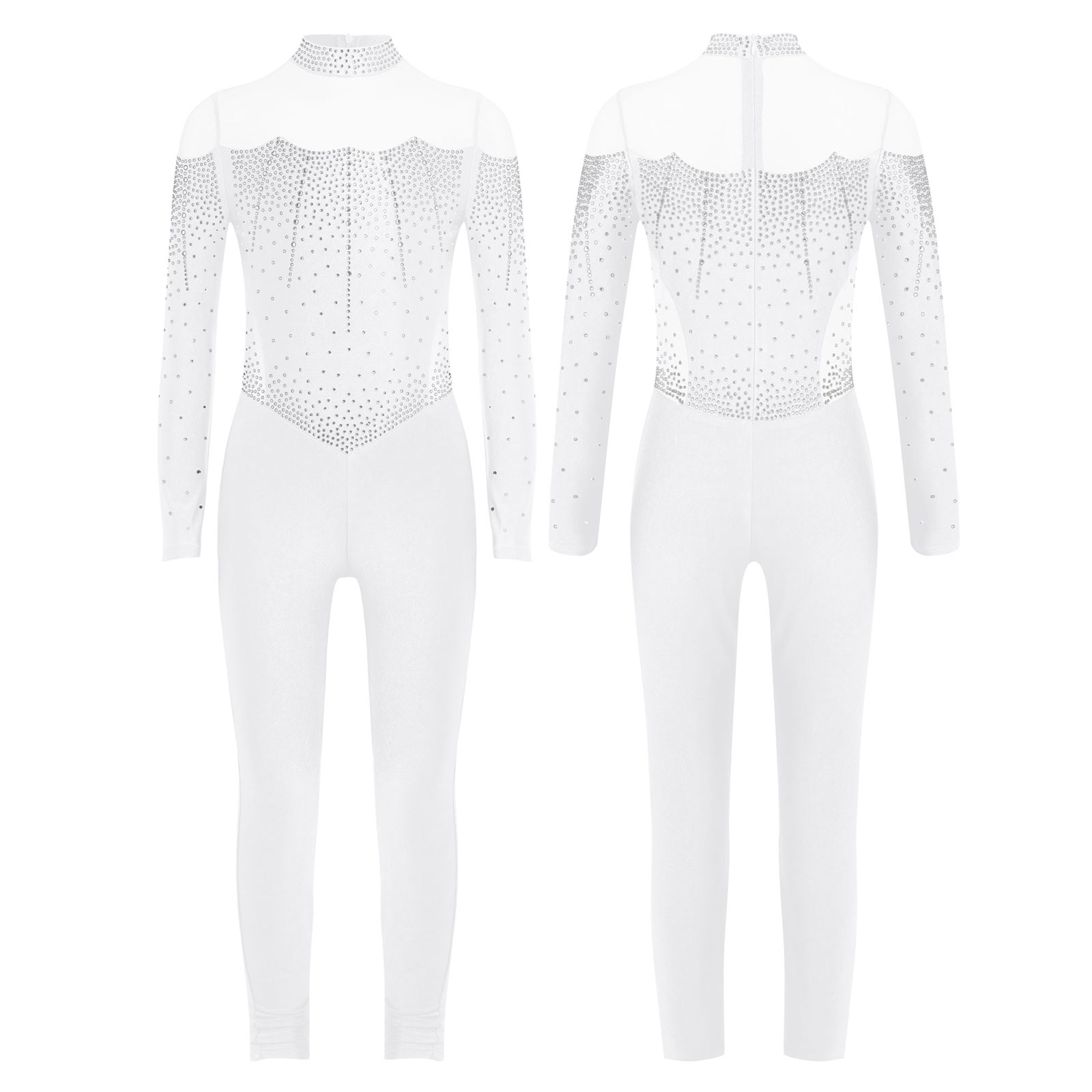 6-16Y Girls Figure Skating Dan - đánh giá và giá Rhinestone Banding Trim