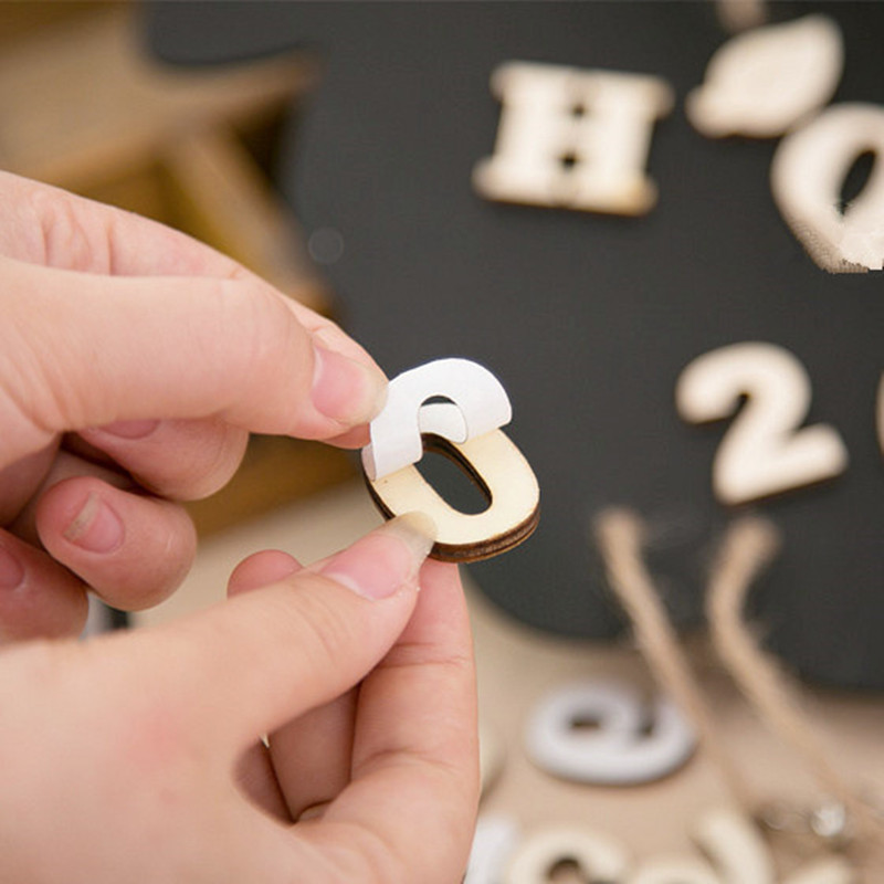 Self-sticking Wooden 0-9 Numbe - đánh giá và giá Embellishments For Scrapbooking