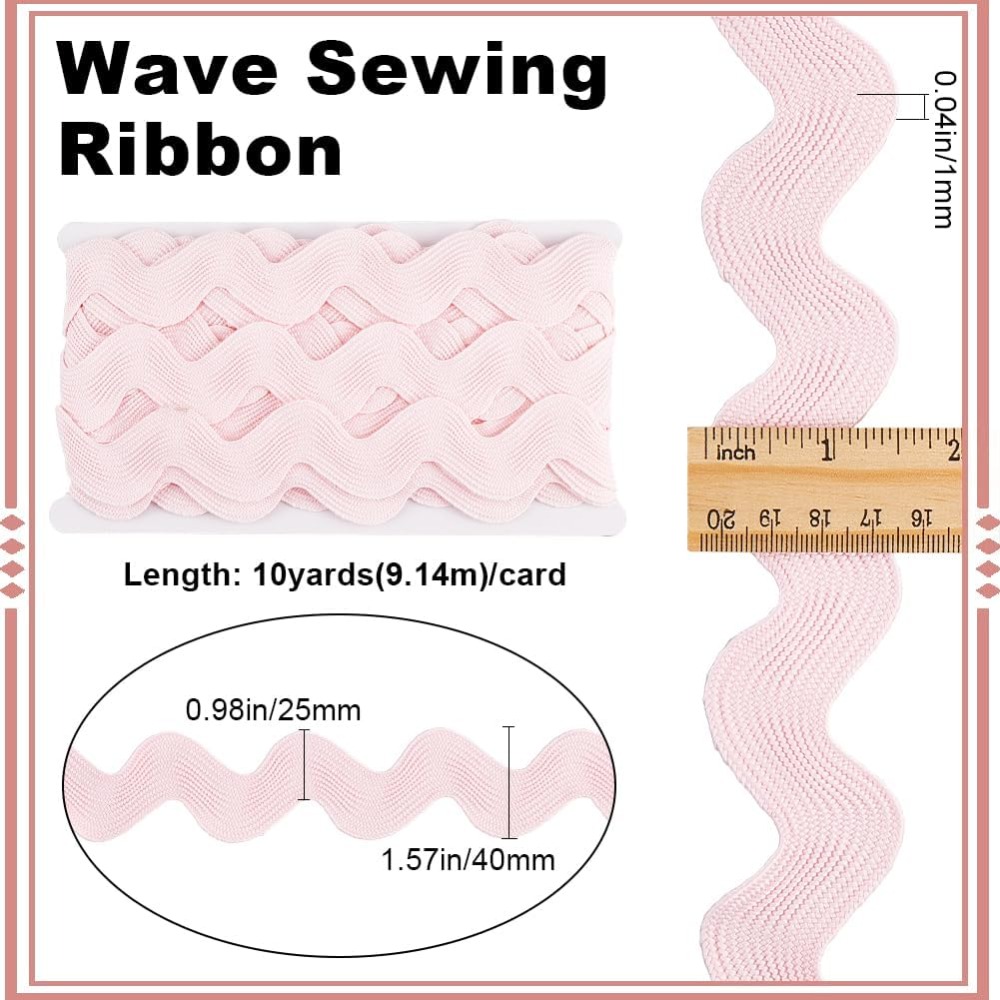 10 Yard 1.58 Inch Pink Rick Ra - đánh giá và giá Lace Ribbon Trim