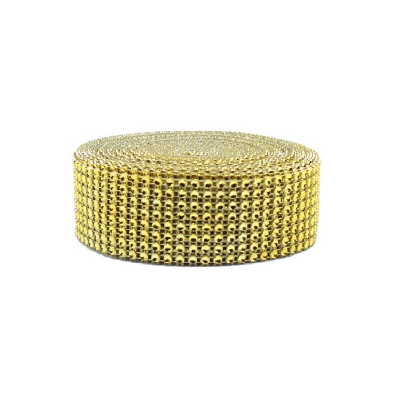 2Yard 4CM Gold Silver DIY Diam - đánh giá và giá Crystal Mesh Fabric