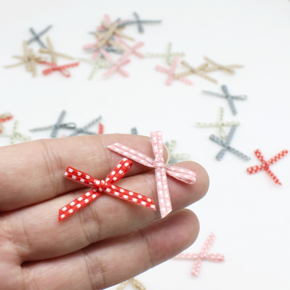 100pcs 2cm*3cm  Bowknot  Small - đánh giá và giá Embellishments For Scrapbooking