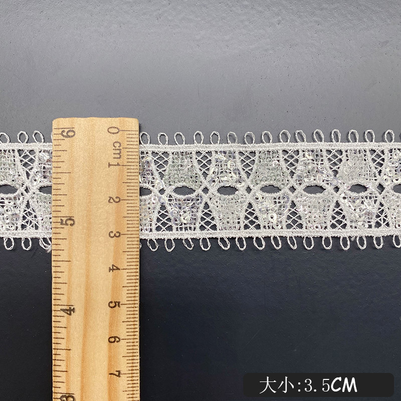 Hollow Wearable Sequins Ribbon - đánh giá và giá Lace Ribbon Trim