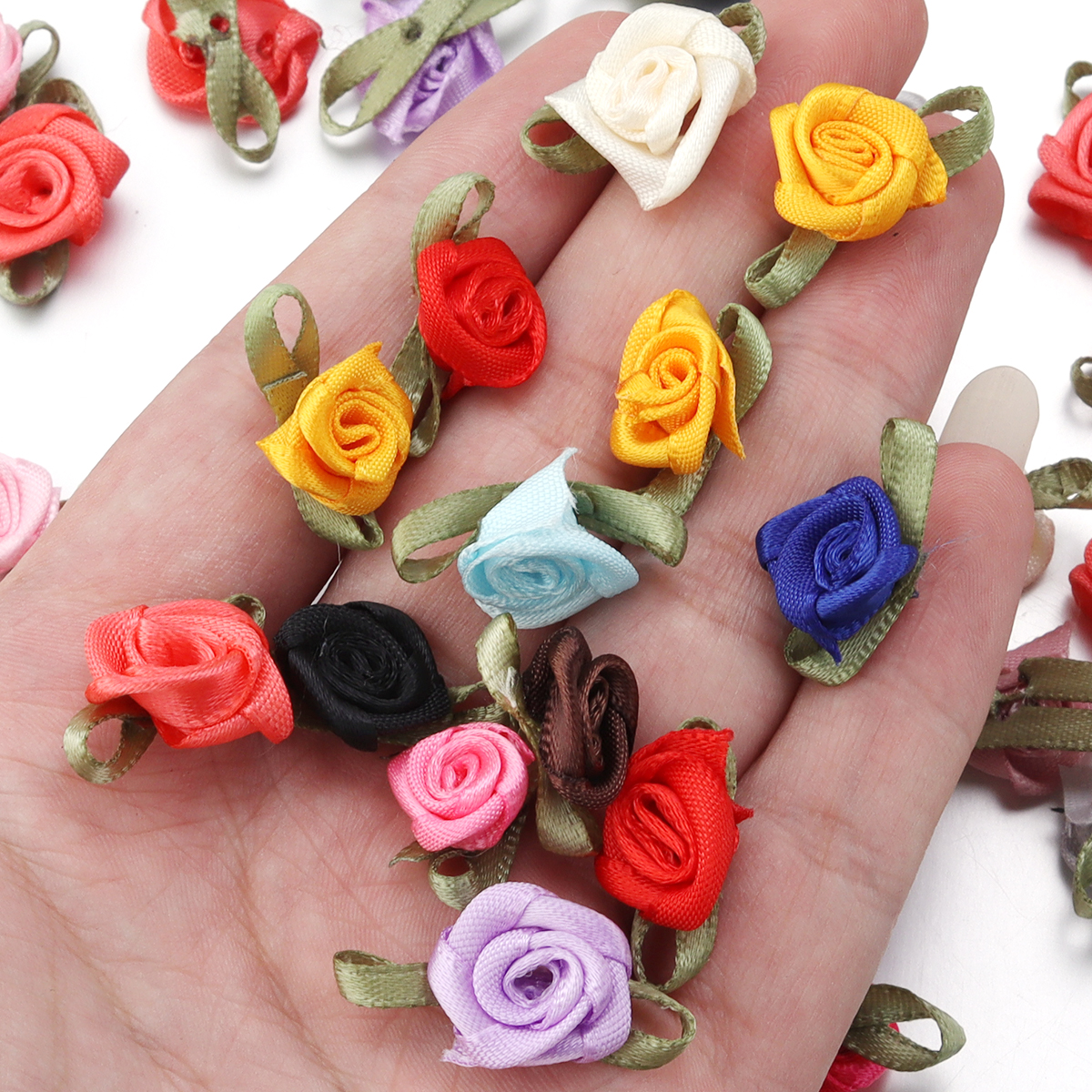 50Pcs 1.5x2.5cm 18 Colors For  - đánh giá và giá Embellishment Crafts