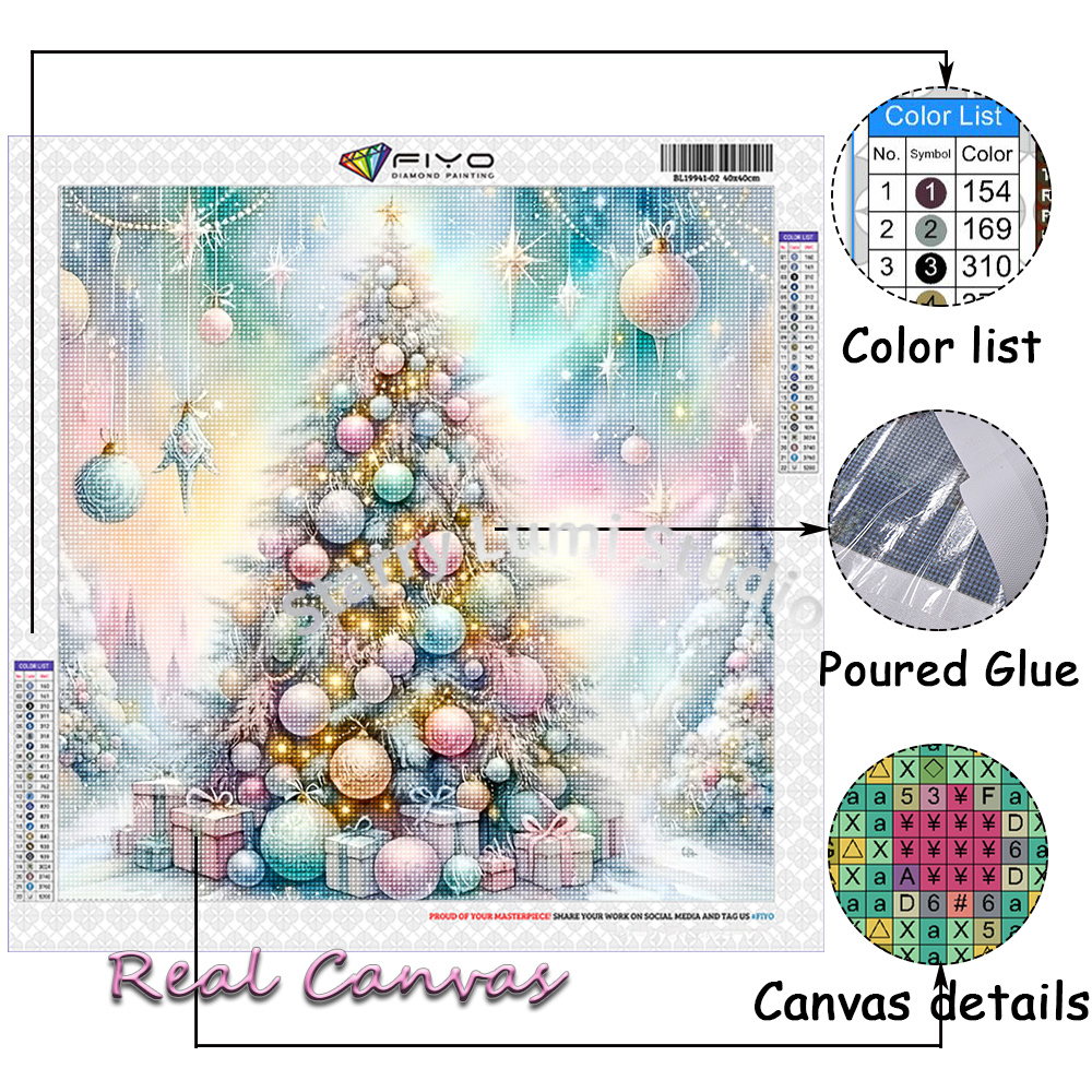 Diamond Painting Kit Christmas - đánh giá và giá Embroidery Embellishments