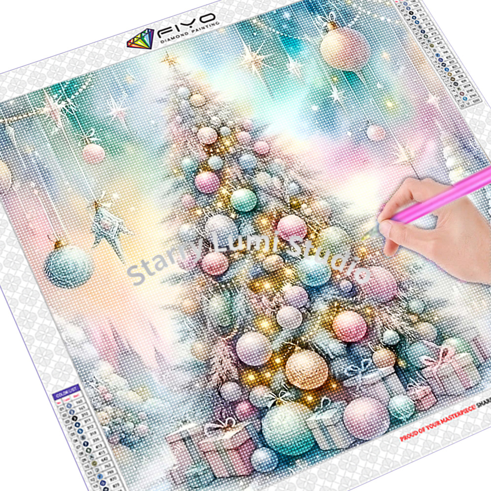 Diamond Painting Kit Christmas - đánh giá và giá Embroidery Embellishments