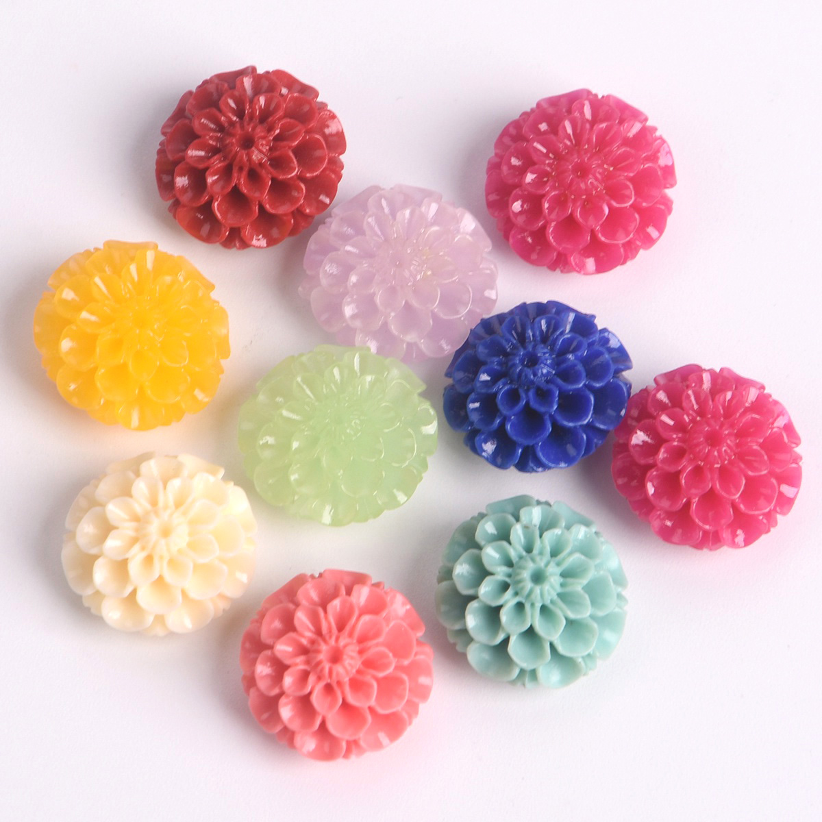 10pcs Round Flower Shape 15mm  - đánh giá và giá Embellishment Crafts