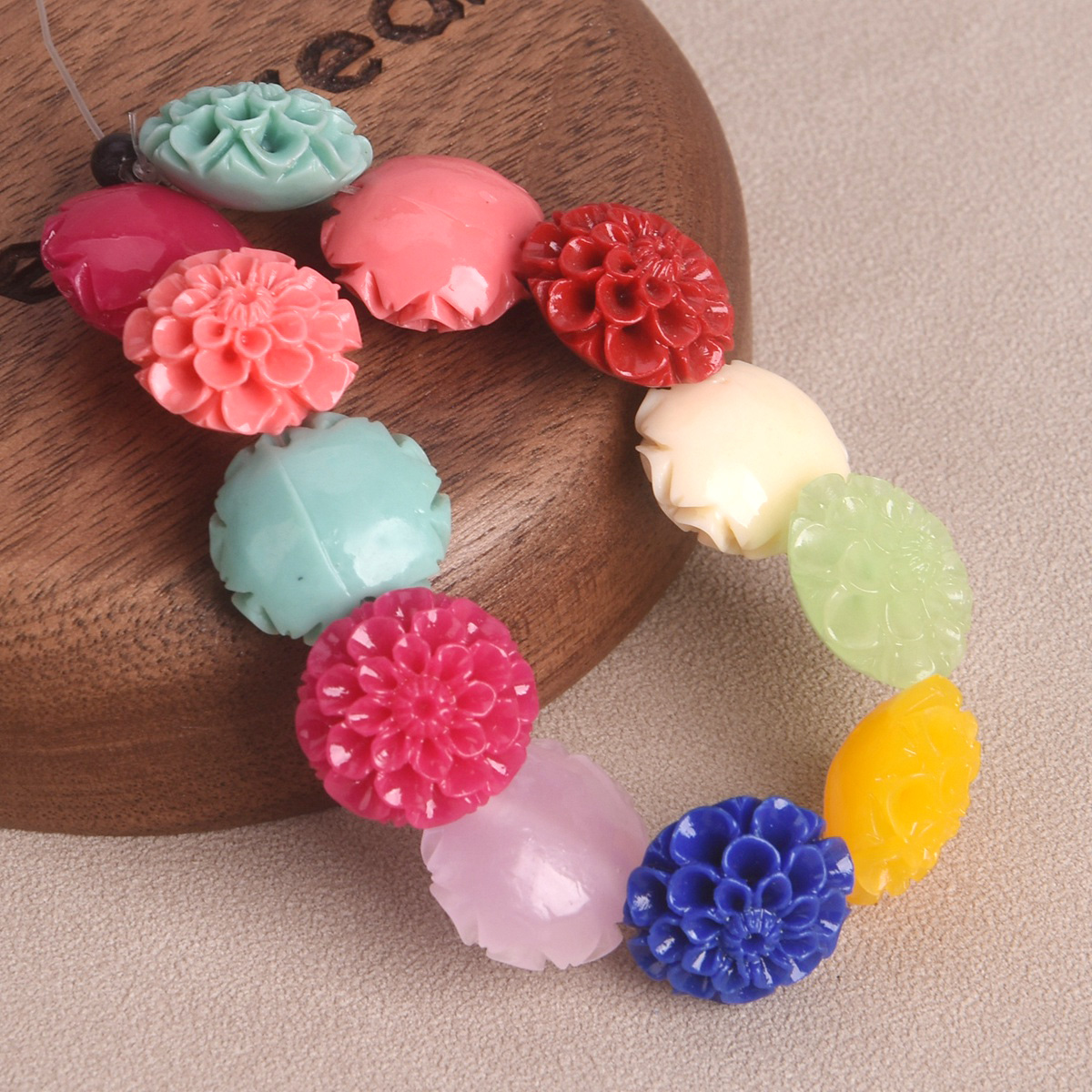 10pcs Round Flower Shape 15mm  - đánh giá và giá Embellishment Crafts