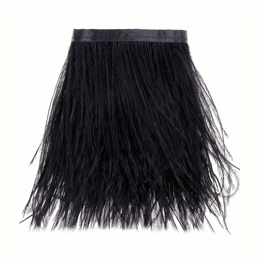 1/10M Natural Plume Black Ostr - đánh giá và giá Feather Trim Marabou