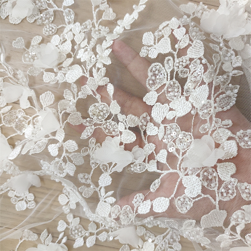 Ivory 3D Floral Hand Beaded La - đánh giá và giá Craft Embellishments