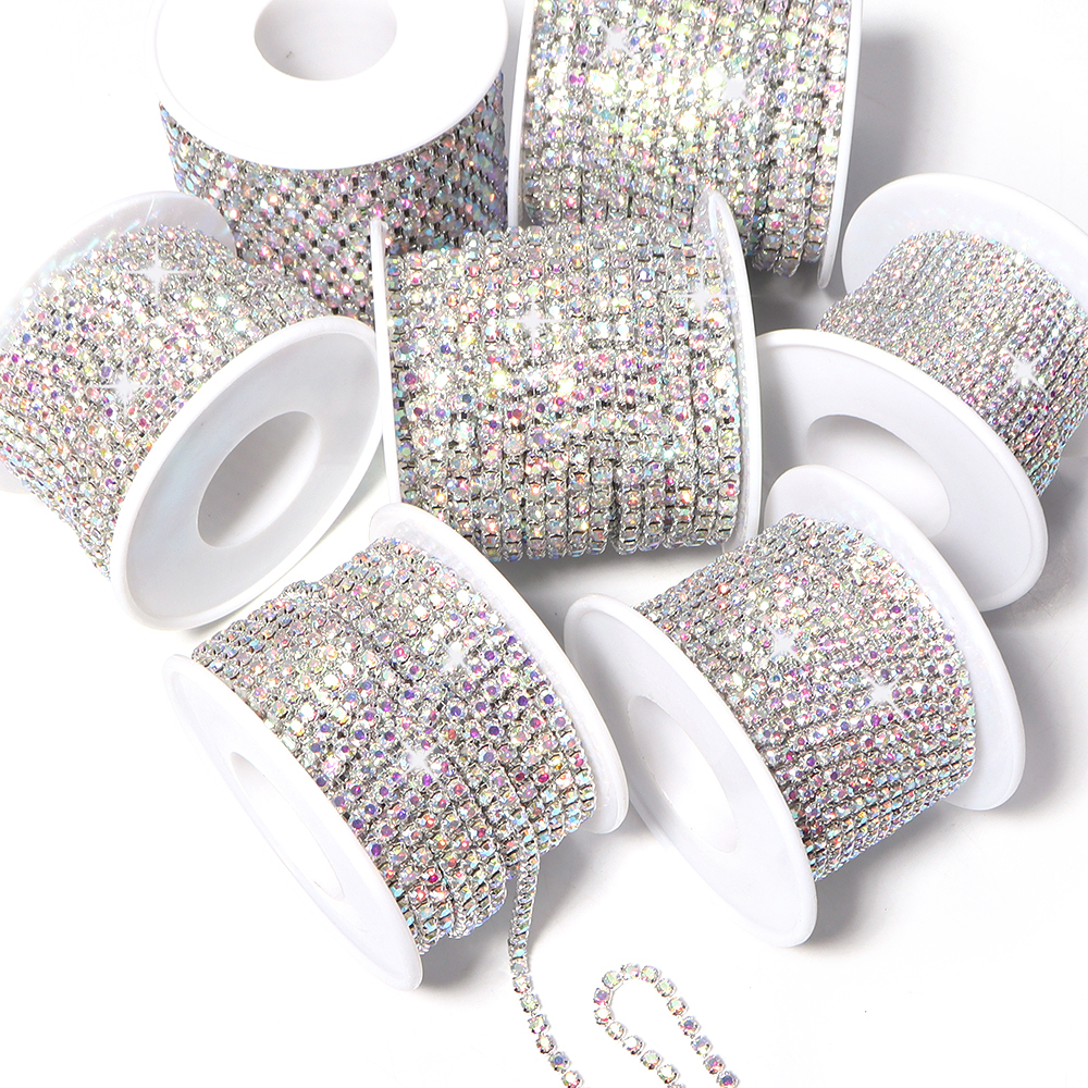 10Yards Glitter Rhinestone Cla - đánh giá và giá Sew On Rhinestone