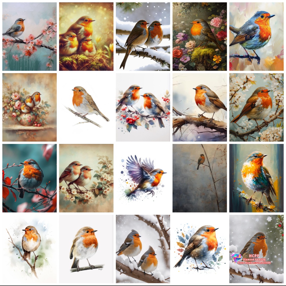 unframe Robin Bird Cute Robin  - đánh giá và giá Embroidery Embellishments