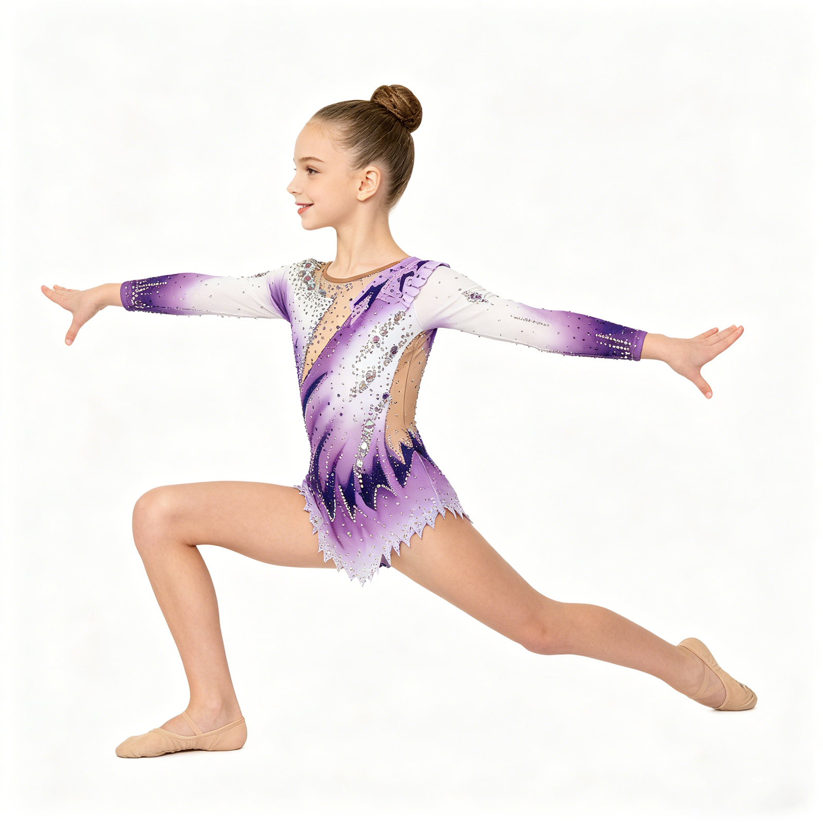 Girls Purple Ombre Luxury Rhyt - đánh giá và giá Rhinestone Banding Trim