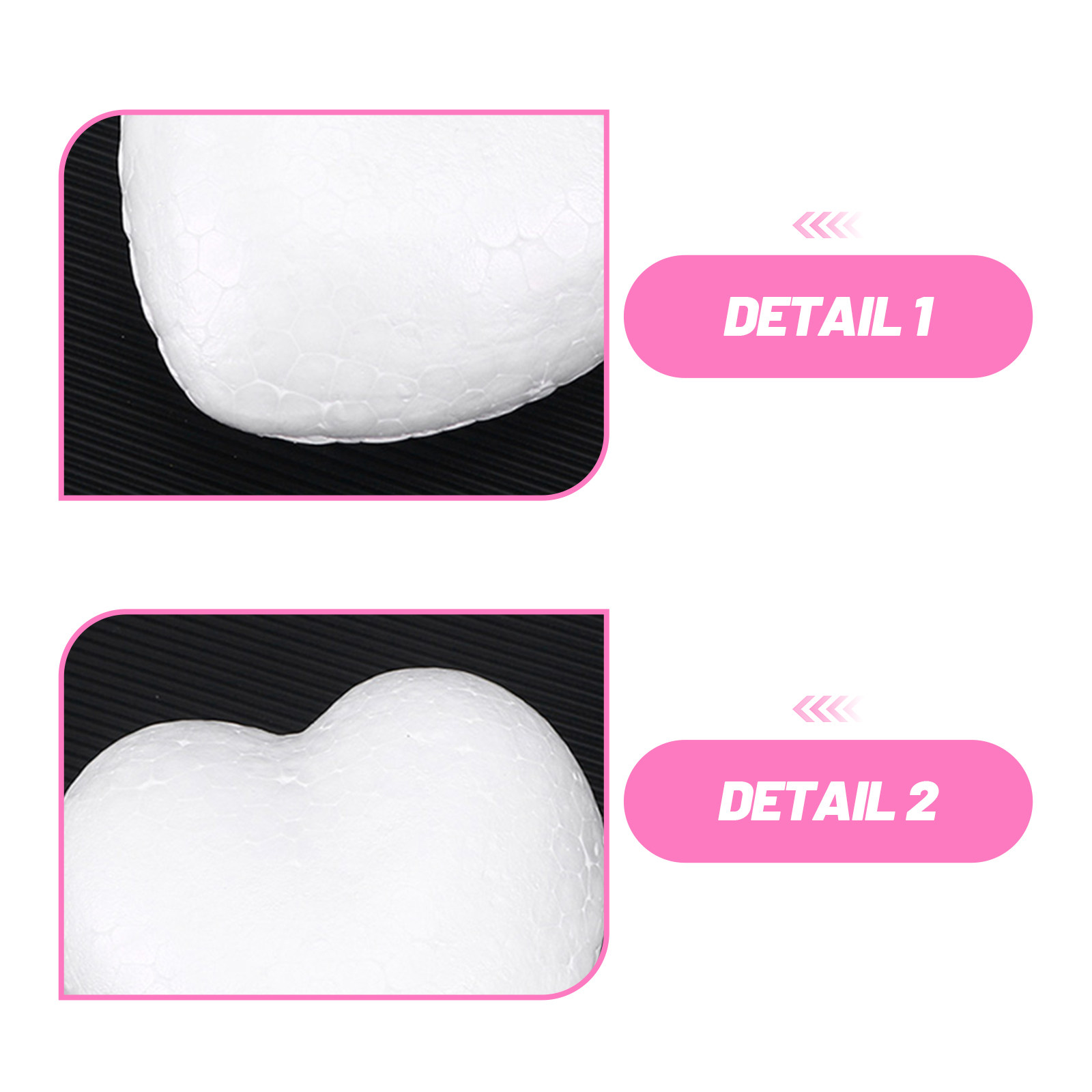 20Pcs Blank Heart Foam Balls L - đánh giá và giá Craft Embellishments