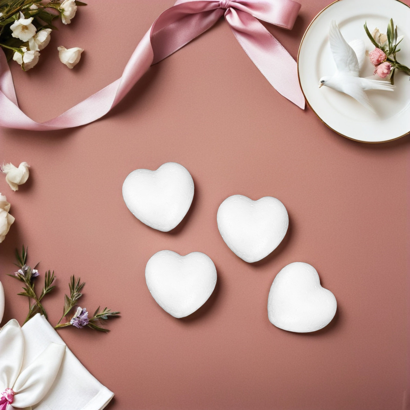 20Pcs Blank Heart Foam Balls L - đánh giá và giá Craft Embellishments