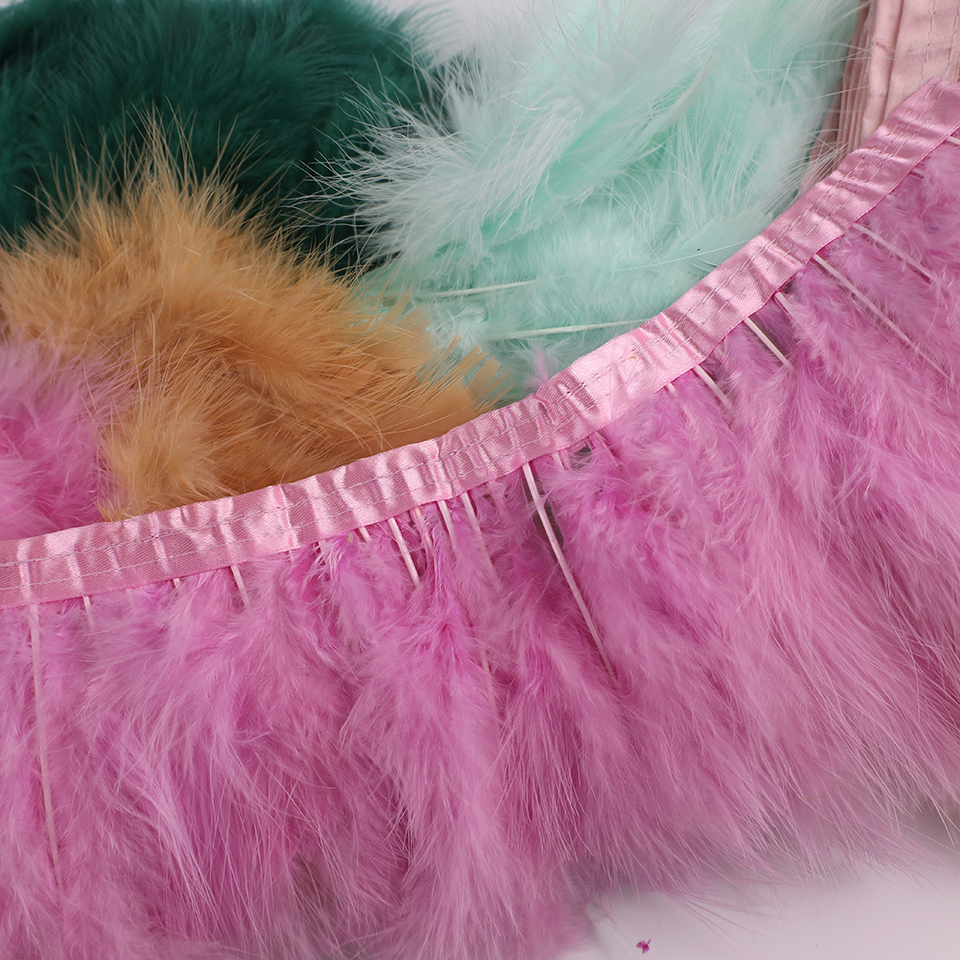 10 Meters Natural Turkey Marab - đánh giá và giá Feather Trim Marabou