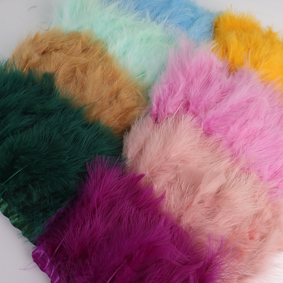 10 Meters Natural Turkey Marab - đánh giá và giá Feather Trim Marabou