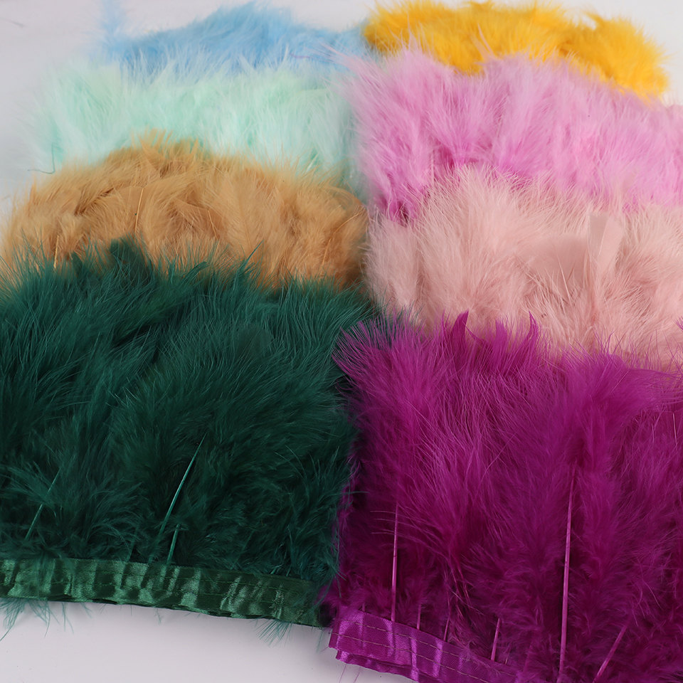 10 Meters Natural Turkey Marab - đánh giá và giá Feather Trim Marabou