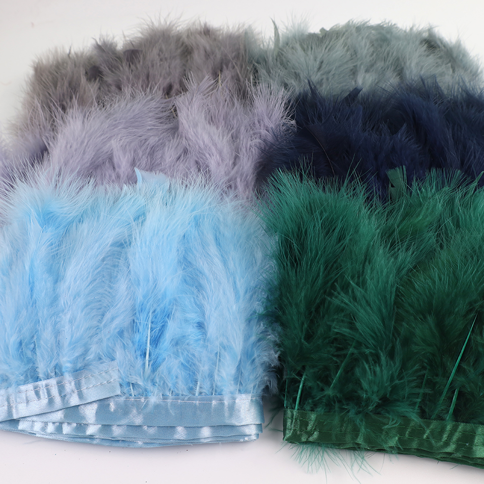 10 Meters Natural Turkey Marab - đánh giá và giá Feather Trim Marabou
