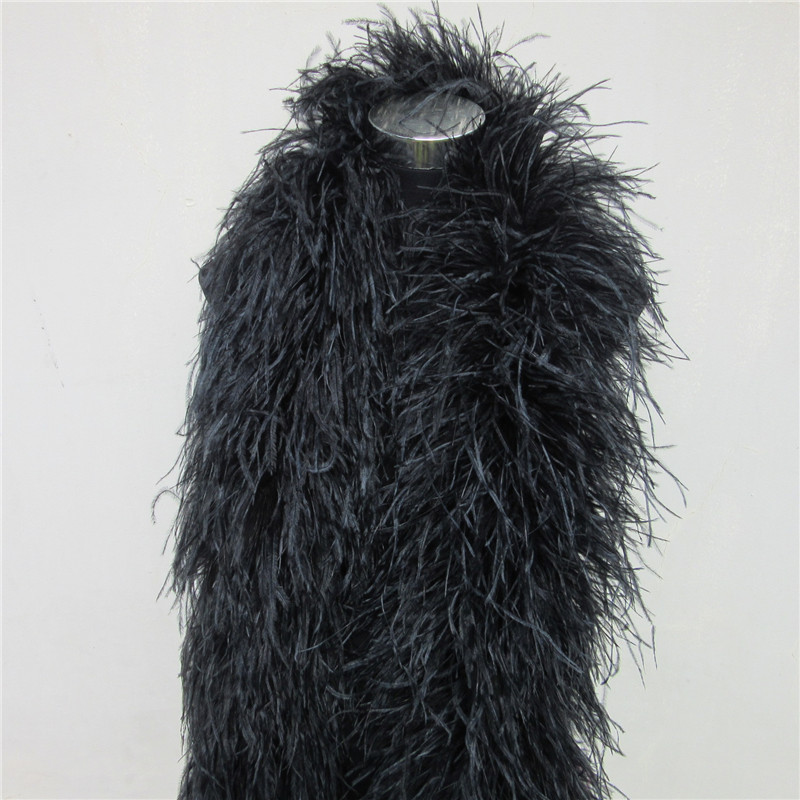 2 Meters 6 Layer White Natural - đánh giá và giá Feather Trim Marabou