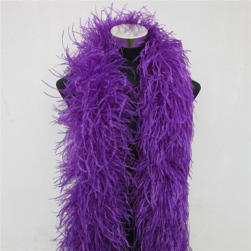 2 Meters 6 Layer White Natural - đánh giá và giá Feather Trim Marabou