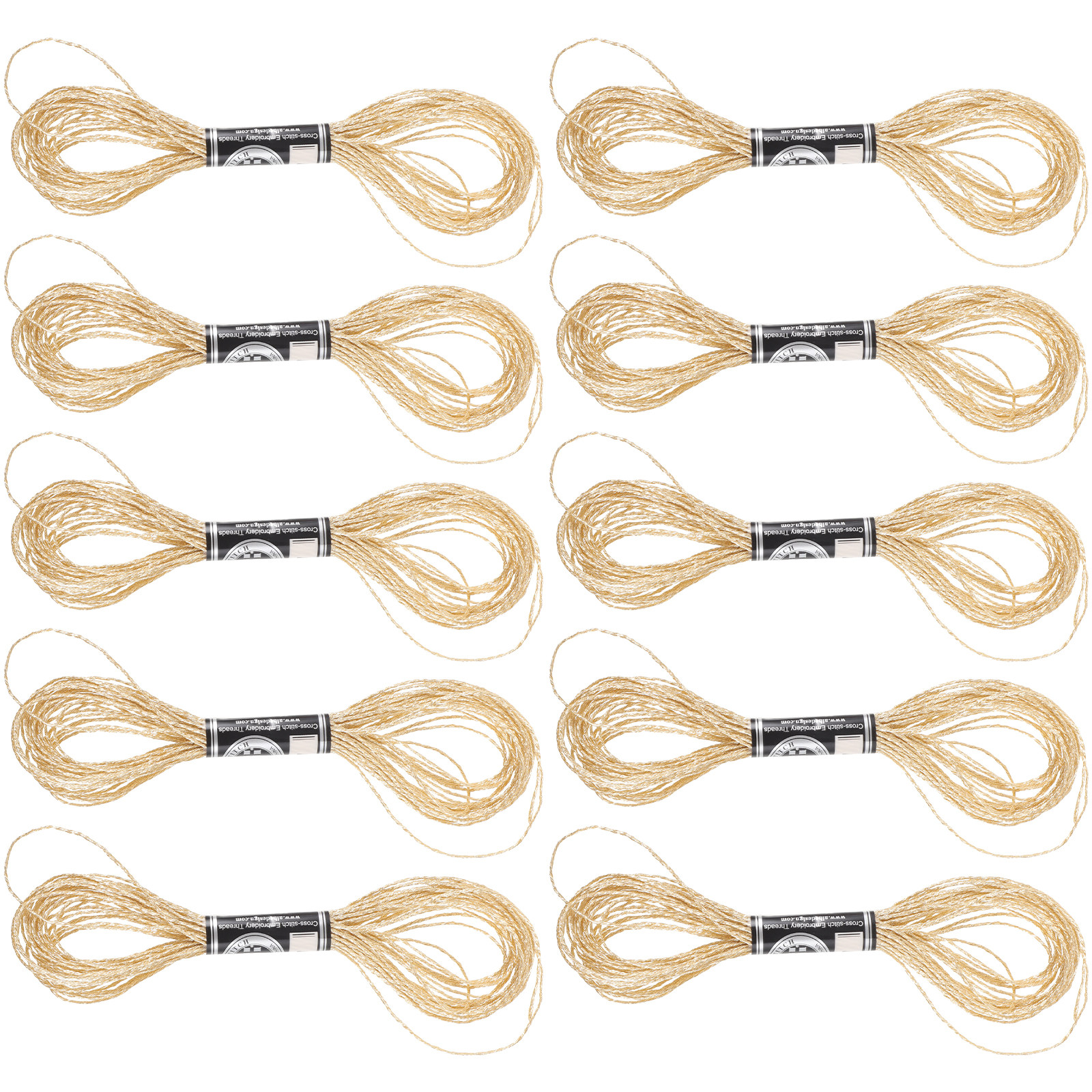 12Pcs Metallic Embroidery Thre - đánh giá và giá Embroidery Craft