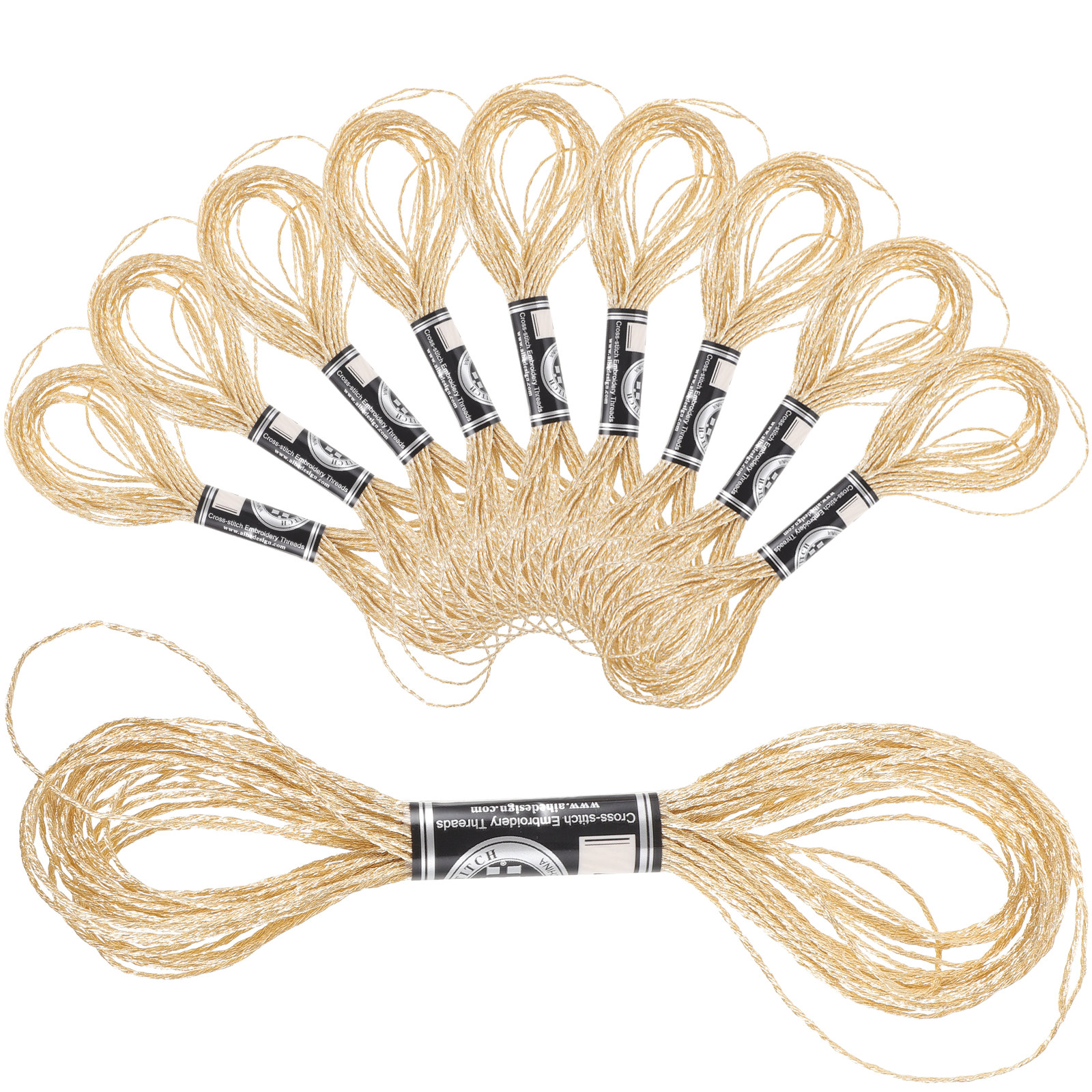 12Pcs Metallic Embroidery Thre - đánh giá và giá Embroidery Craft
