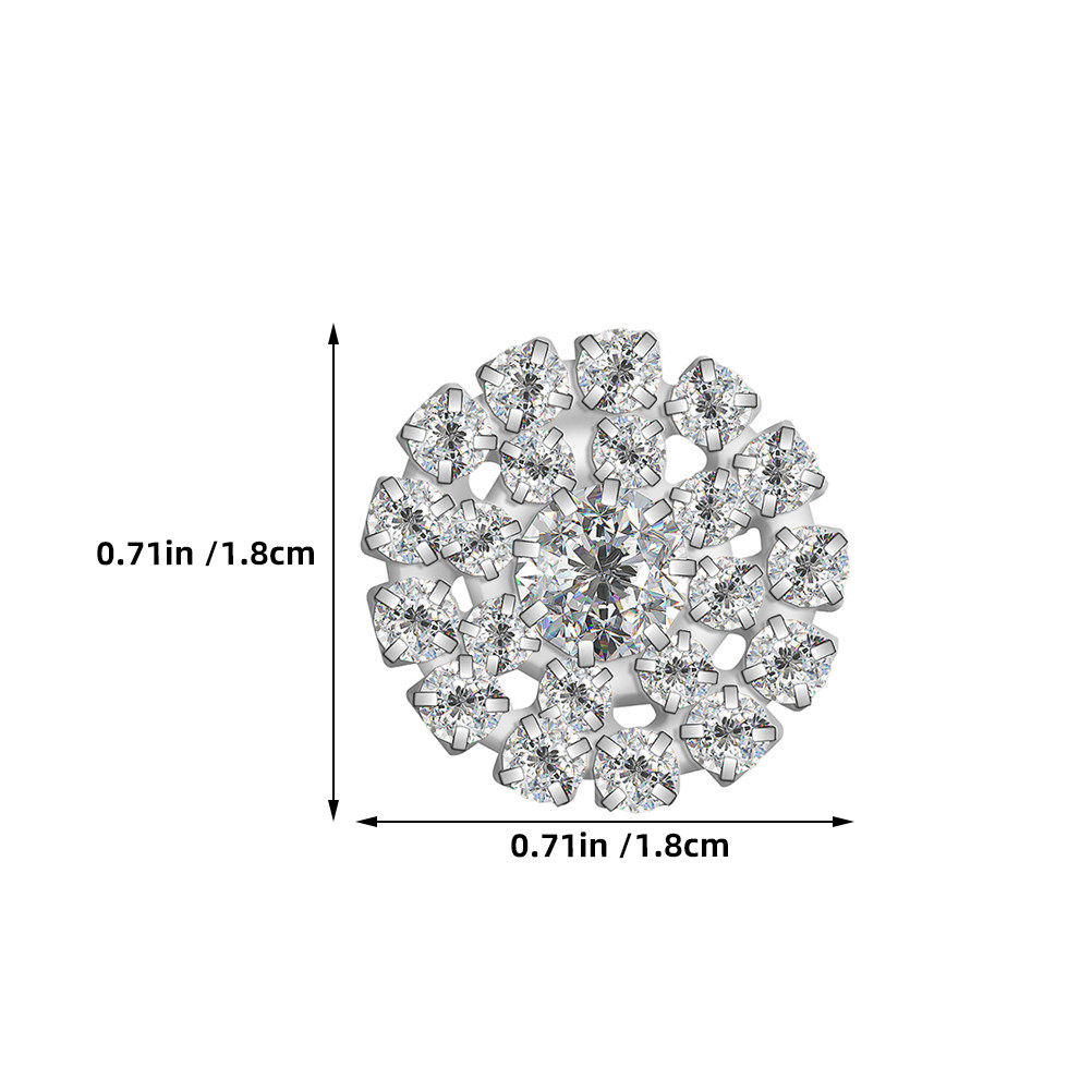 10Pcs Round Rhinestone Buttons - đánh giá và giá Craft Embellishments