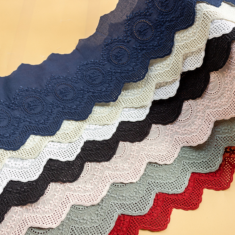 2Yards Colorful  Cotton Embroi - đánh giá và giá Lace Ribbon Trim