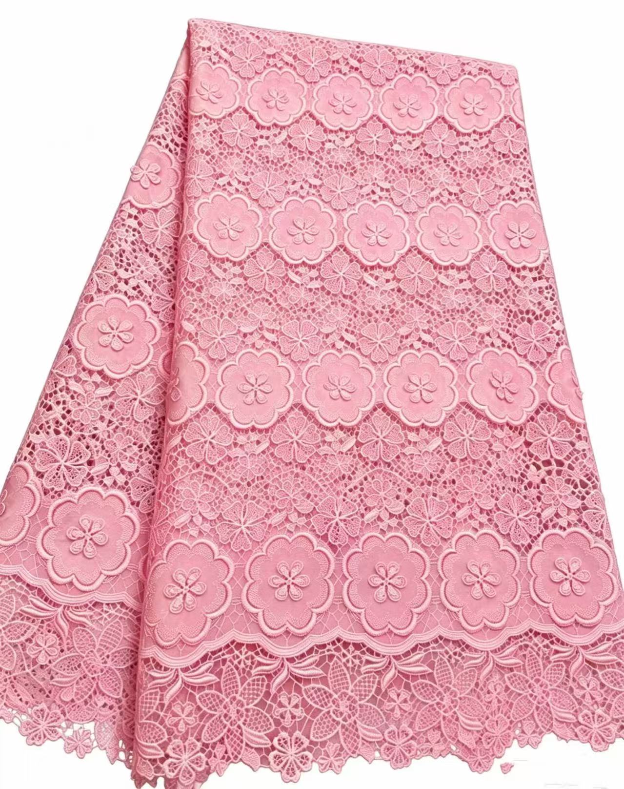 African Guipure Cord Lace Fabr - đánh giá và giá Sew On Rhinestone