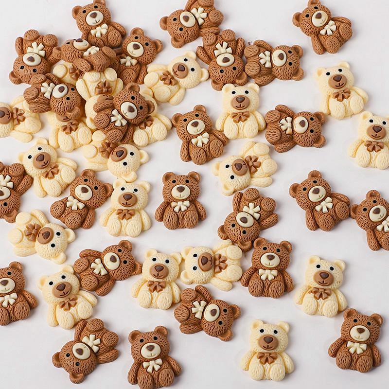 10/30/50pcs Resin Teddy Bear C - đánh giá và giá Embellishments For Scrapbooking