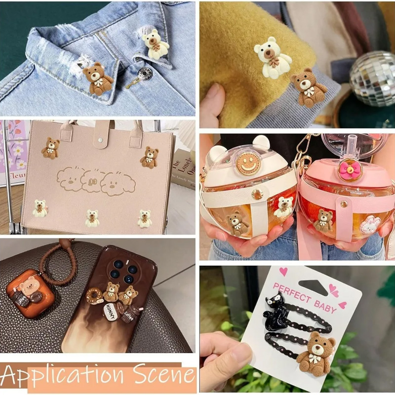 10/30/50pcs Resin Teddy Bear C - đánh giá và giá Embellishments For Scrapbooking