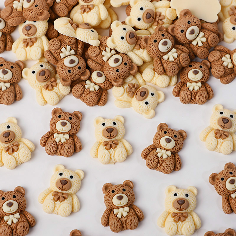 10/30/50pcs Resin Teddy Bear C - đánh giá và giá Embellishments For Scrapbooking