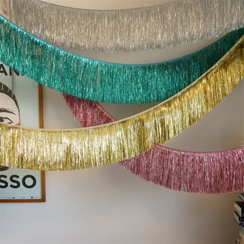 Shiny Tinsel Tassels Fringes B - đánh giá và giá Tassel Fringe Trim