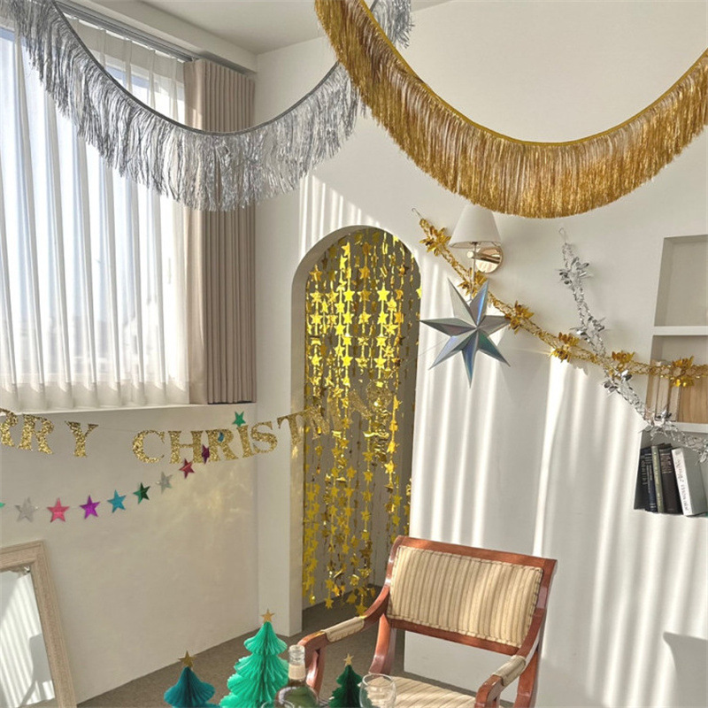 Shiny Tinsel Tassels Fringes B - đánh giá và giá Tassel Fringe Trim