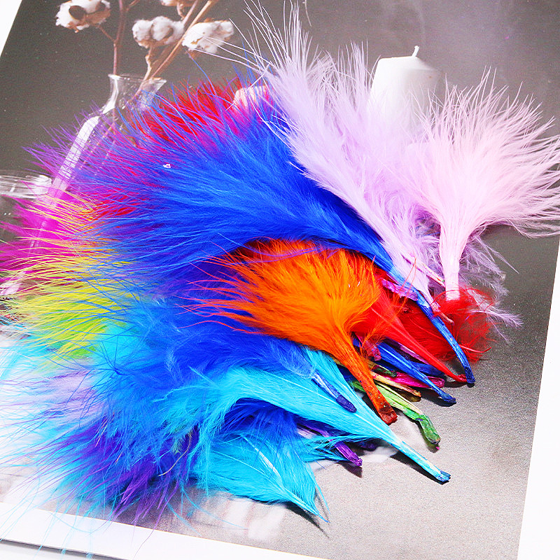 8-12cm Colored Plumas Natural  - đánh giá và giá Feather Trim Marabou