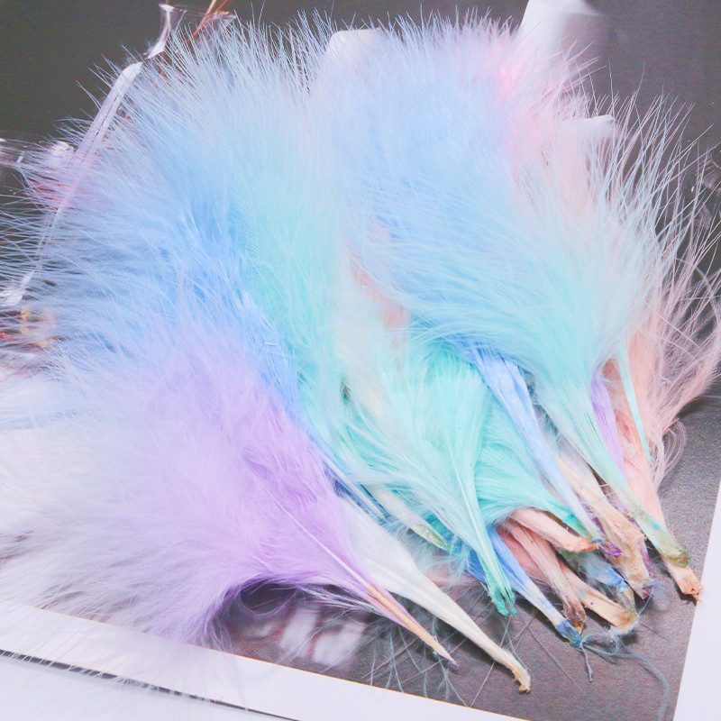 8-12cm Colored Plumas Natural  - đánh giá và giá Feather Trim Marabou