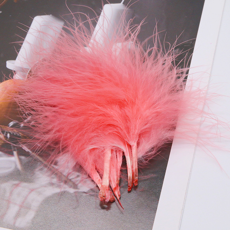 8-12cm Colored Plumas Natural  - đánh giá và giá Feather Trim Marabou