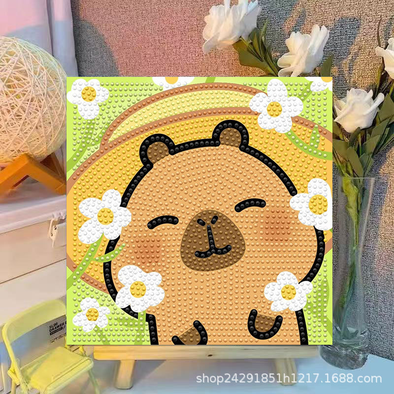 Cartoon Capibala Crystal Diamo - đánh giá và giá Embroidery Embellishments