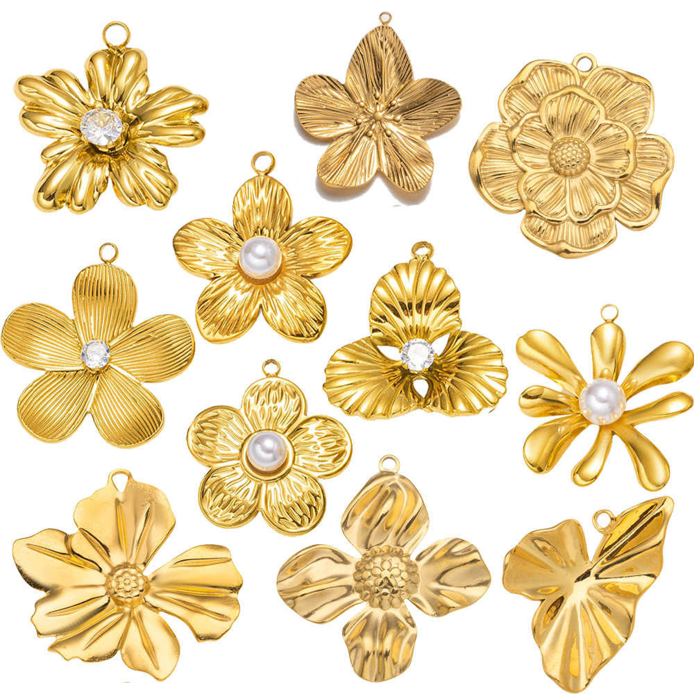 5pcs Gold Stainless Steel Flow - đánh giá và giá Embellishment Crafts