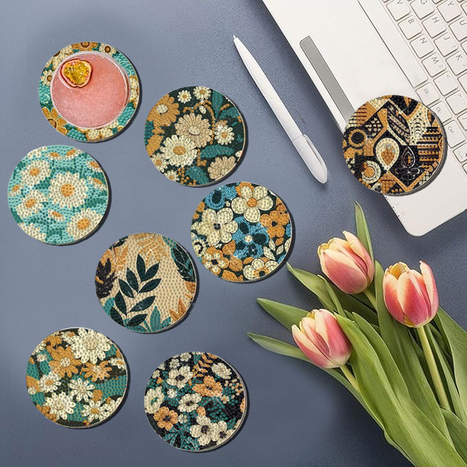 8 pieces DIY diamond Painting  - đánh giá và giá Embellishment Crafts